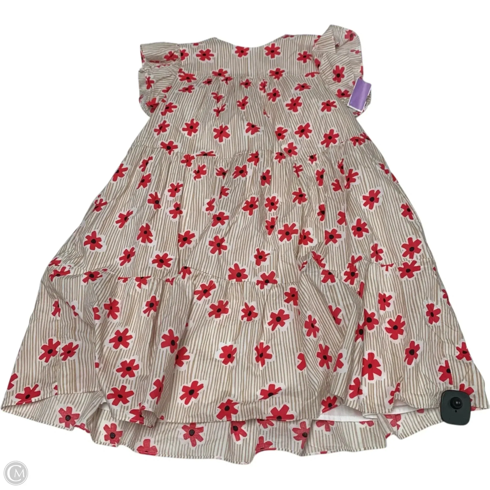 Dress Casual Short By En Saison In Striped Pattern, Size: S