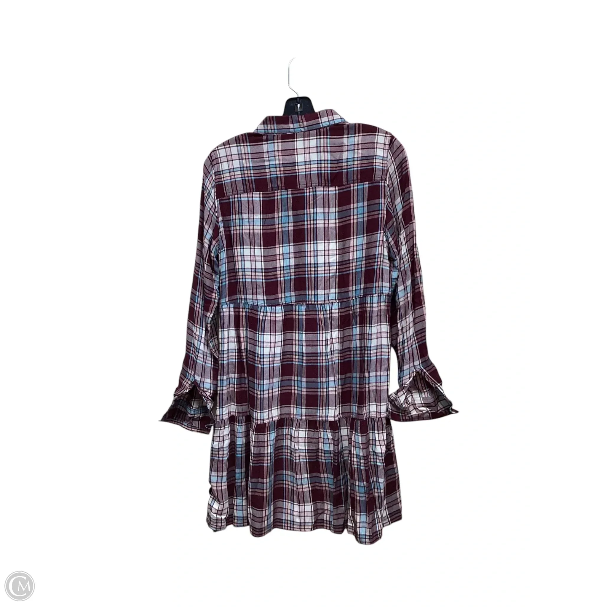 Dress Casual Short By Loft In Checkered Pattern, Size: Xs