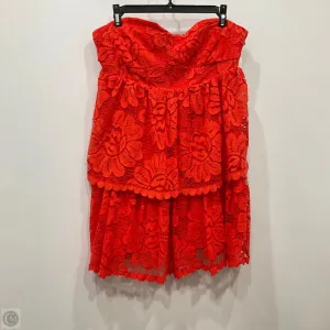 Dress Casual Short By Maeve In Orange, Size: M
