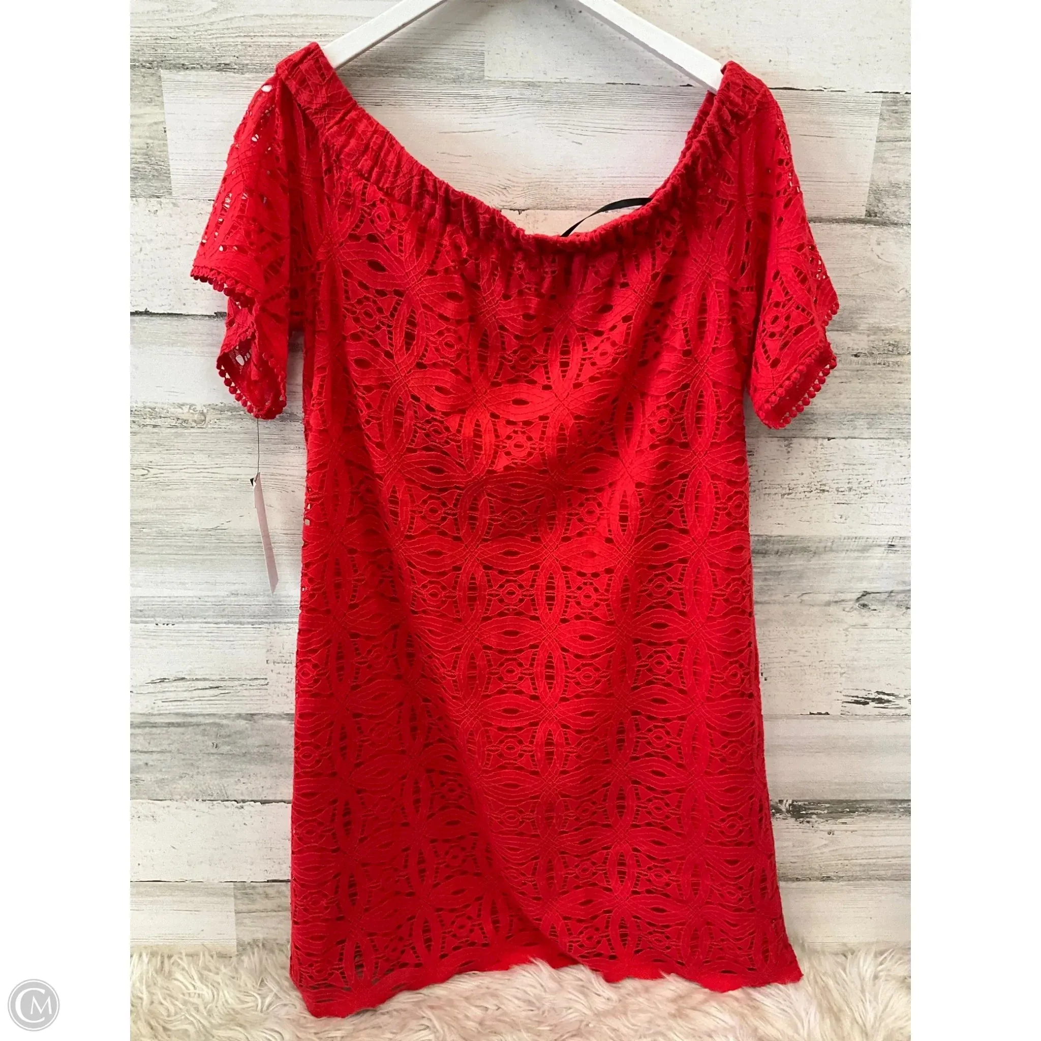 Dress Casual Short By Maggy London In Red, Size: Xl