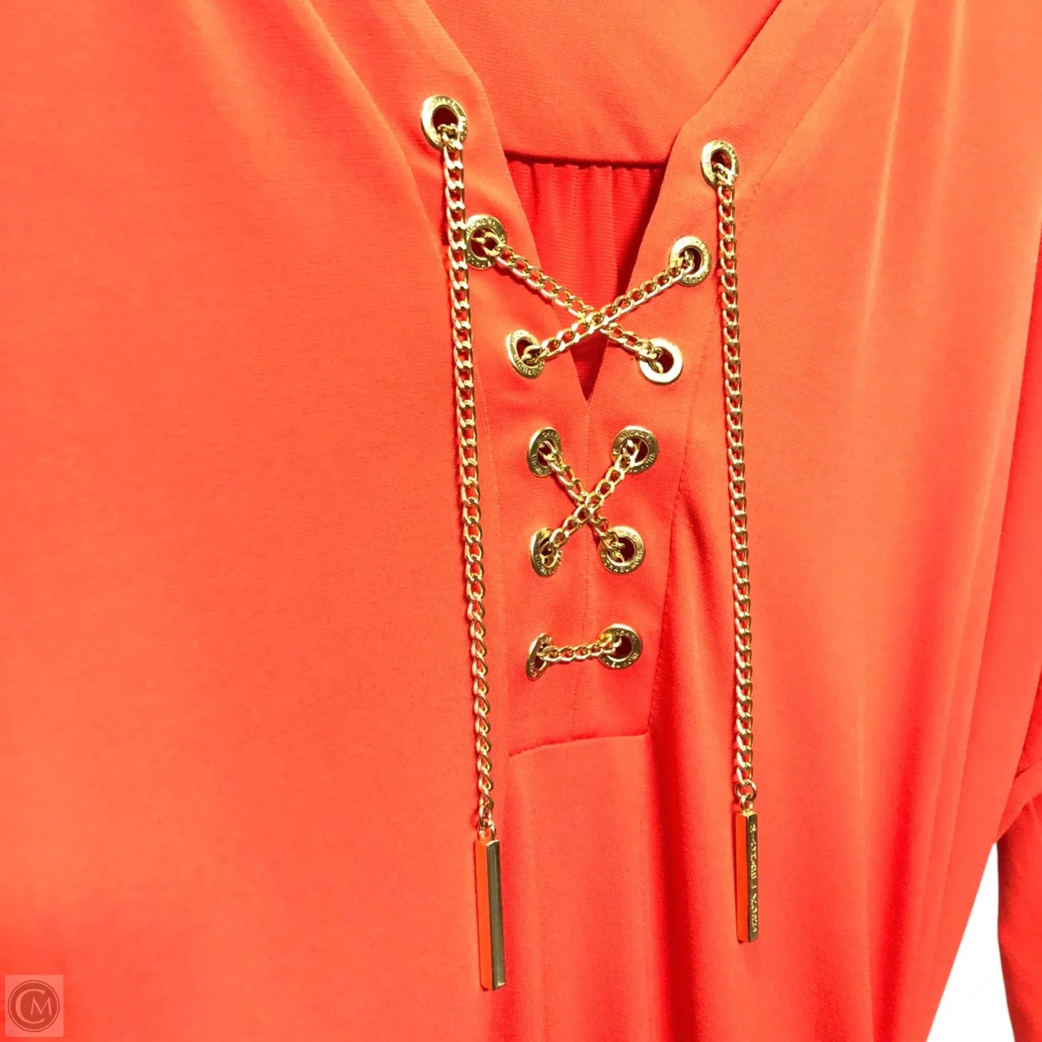 Dress Casual Short By Michael By Michael Kors In Orange, Size: L