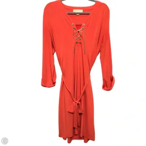 Dress Casual Short By Michael By Michael Kors In Orange, Size: L