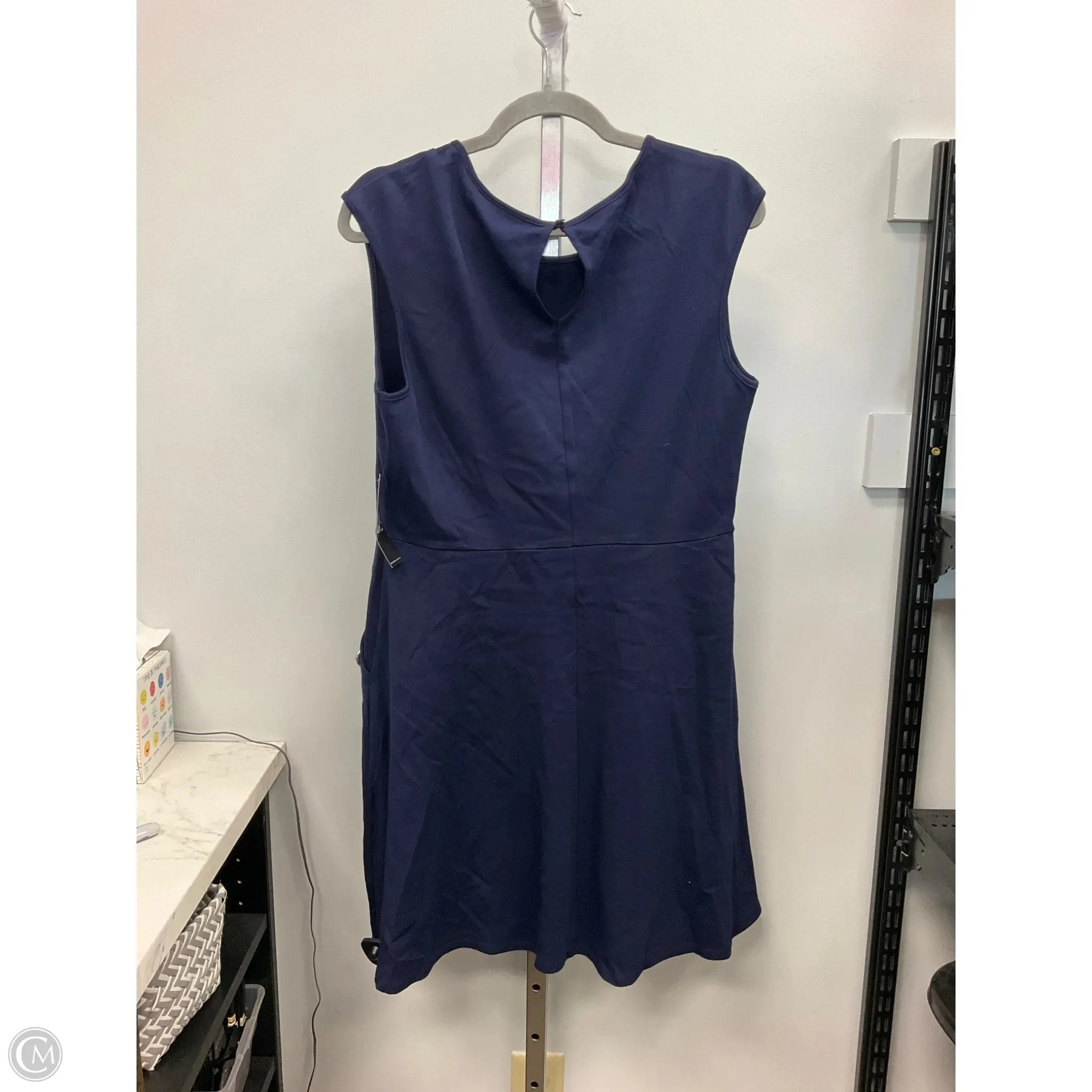 Dress Casual Short By New York And Co In Blue, Size: L