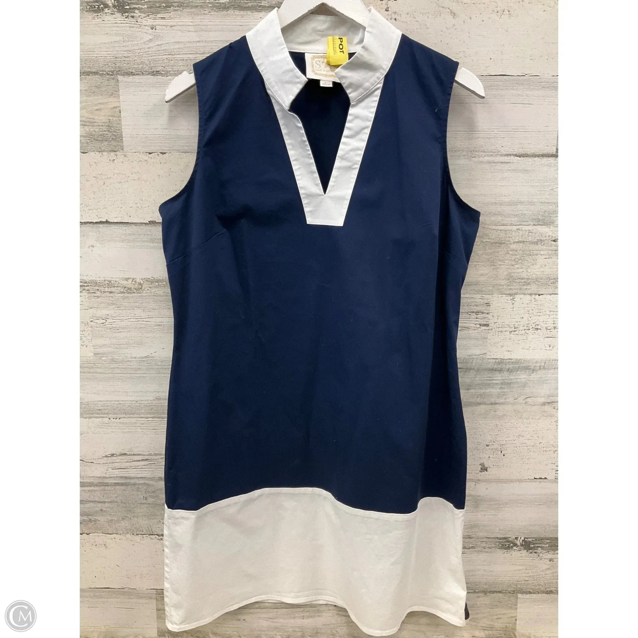 Dress Casual Short By Sail To Sable In Blue & White, Size: L