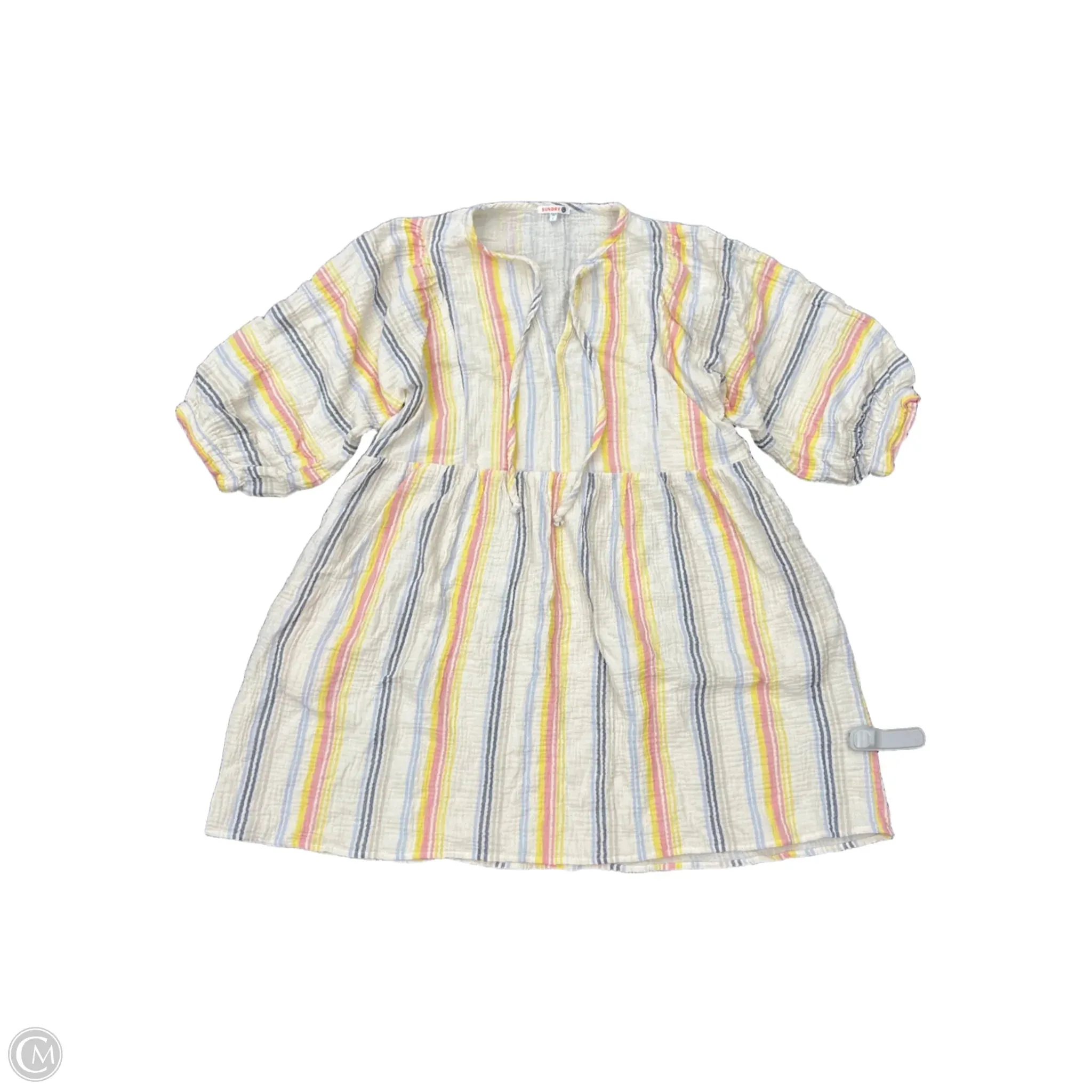 Dress Casual Short By Sundry In Striped Pattern, Size: L