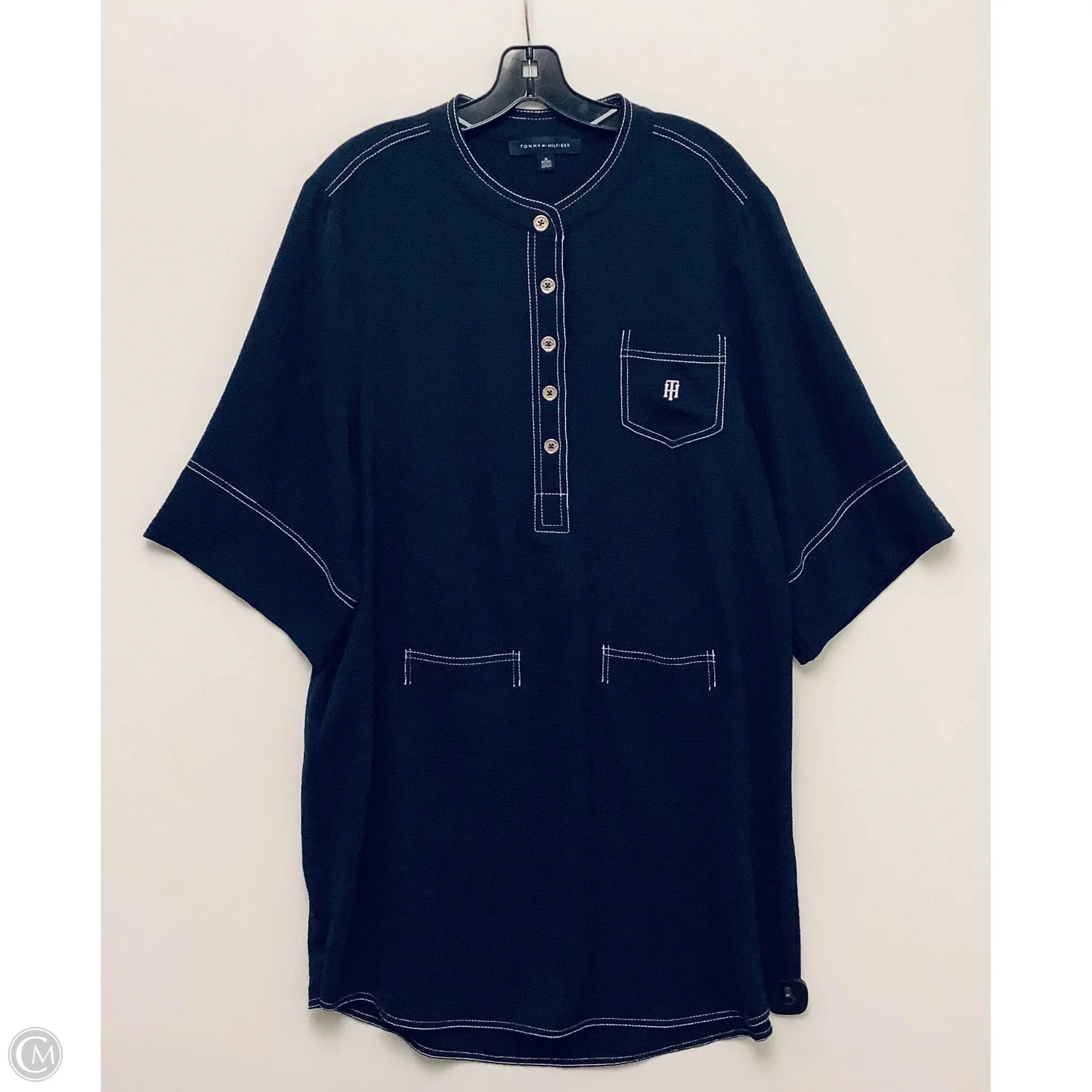Dress Casual Short By Tommy Hilfiger In Navy, Size: Xl