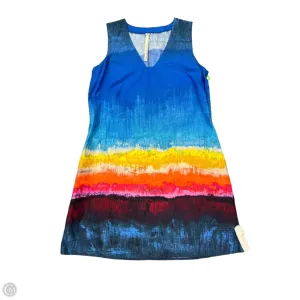 Dress Casual Short By Uncle Frank In Rainbow Print, Size: M