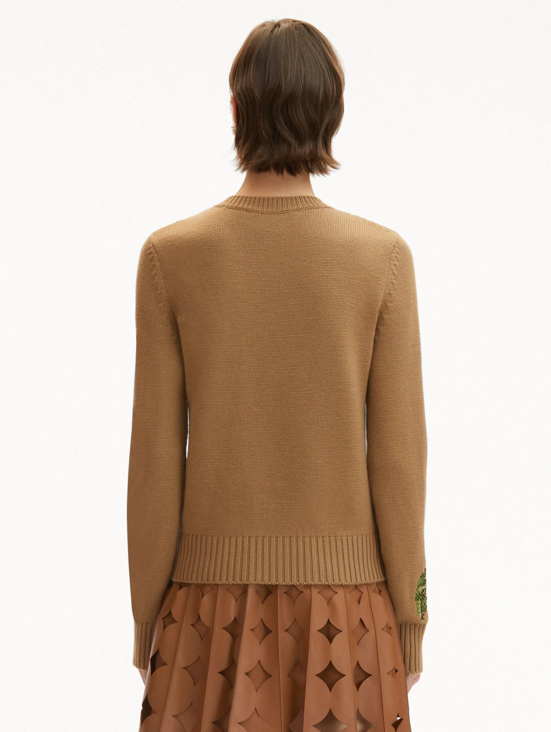 English Rose Cross Stich Pullover