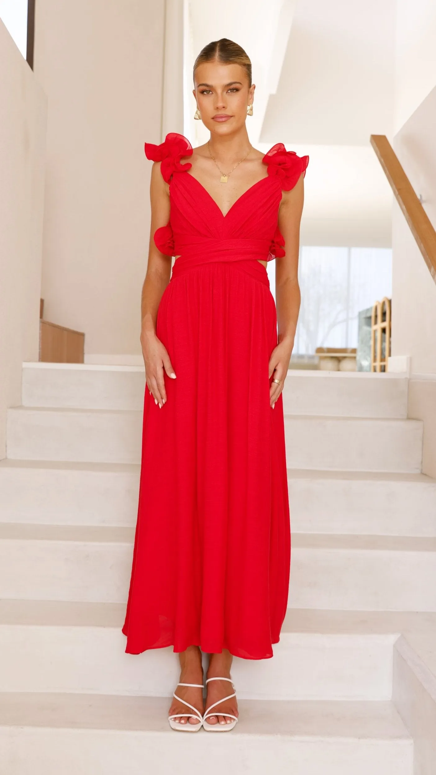 Galilhai Maxi Dress - Red