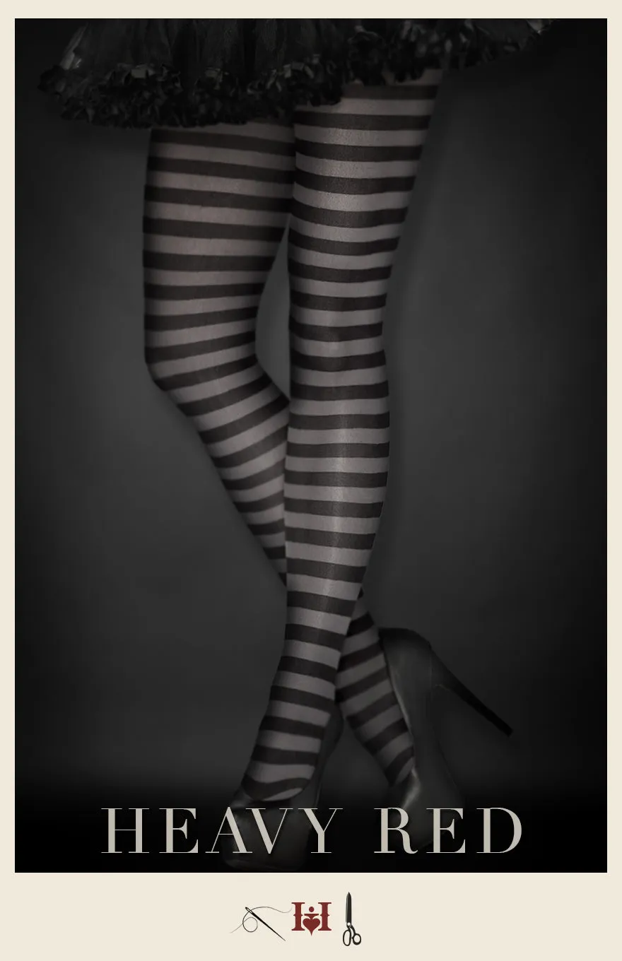 Grey & Black Evil Deeds FL Stockings