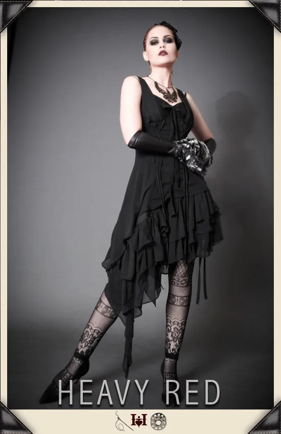 Ineffable Darkness Chiffon Dress