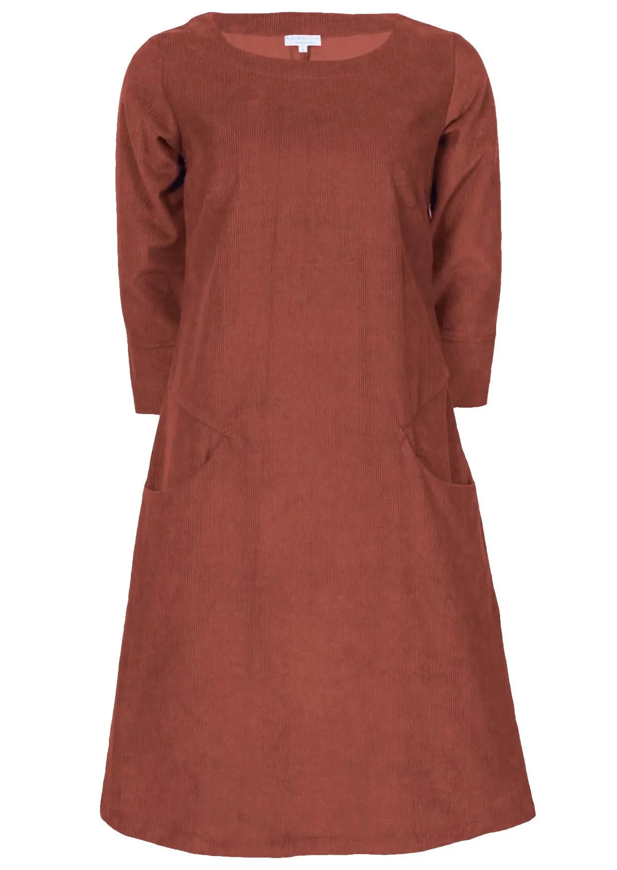 Jamie Corduroy Dress Burnt Henna