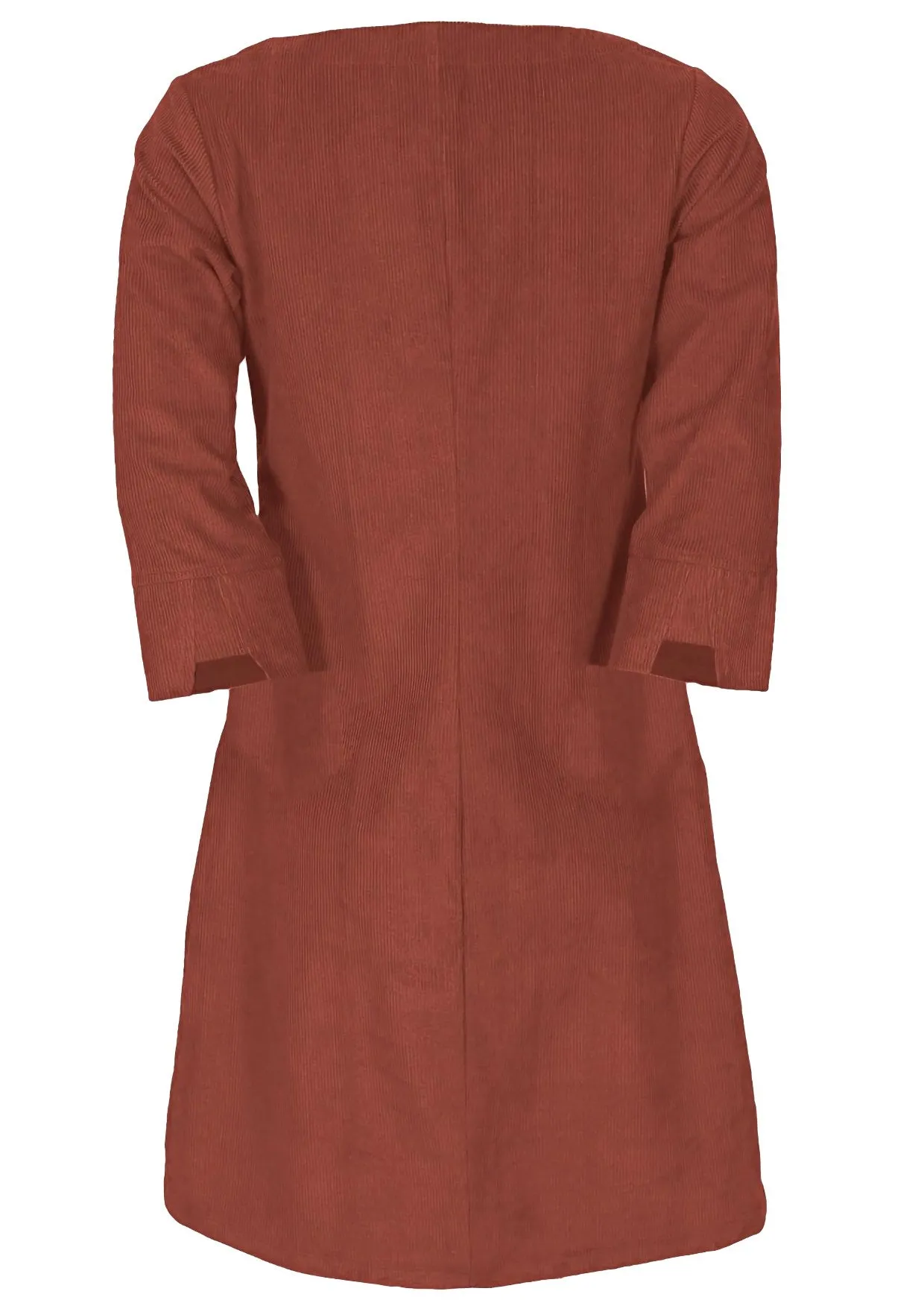 Jamie Corduroy Dress Burnt Henna