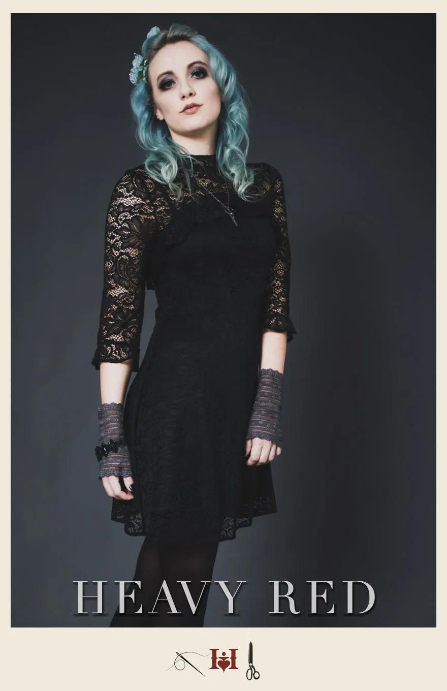 Keyhole Lace Mourning Dress