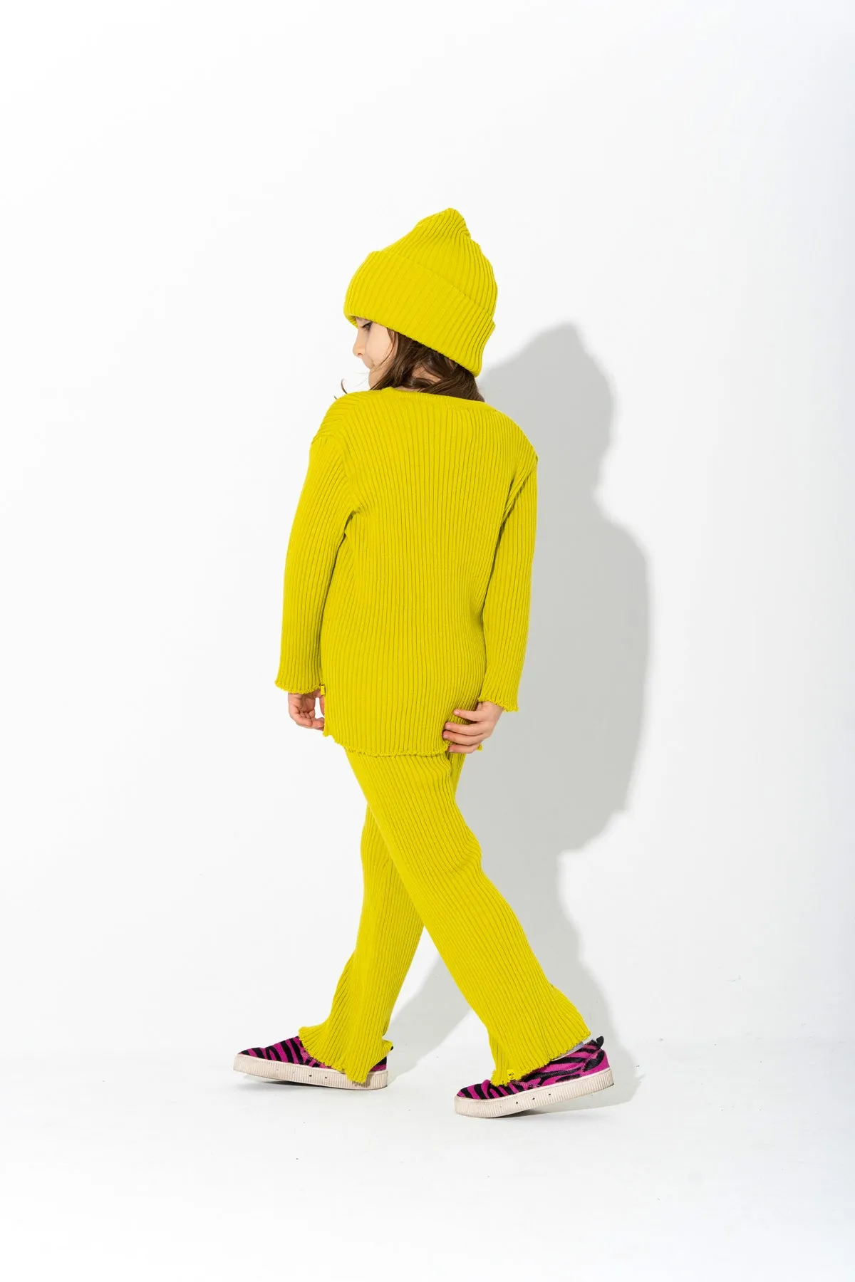 LIME MERINO KNIT JUMPER