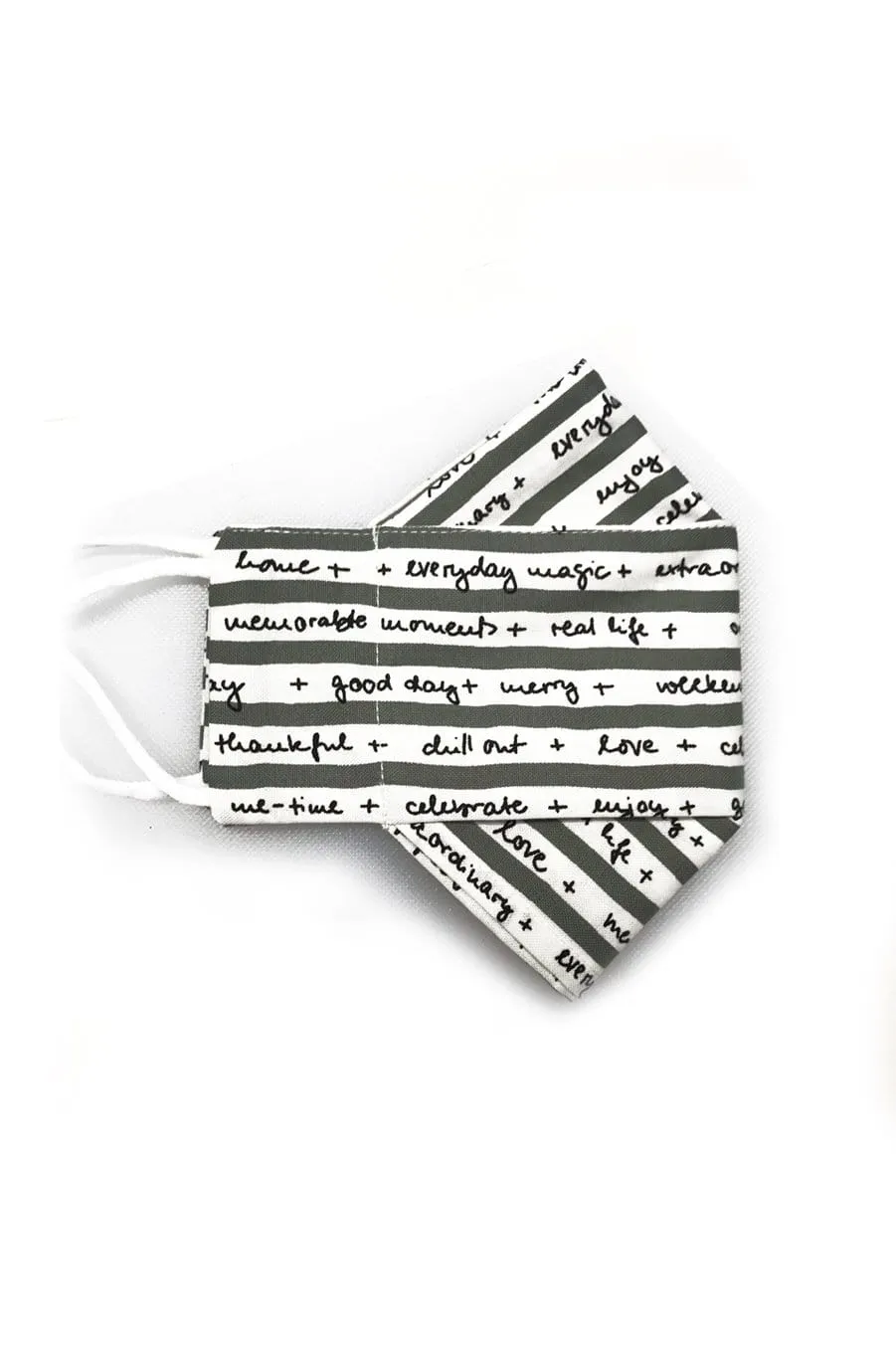 Lovely Words (Box Pleated Mask With Filter Pocket)