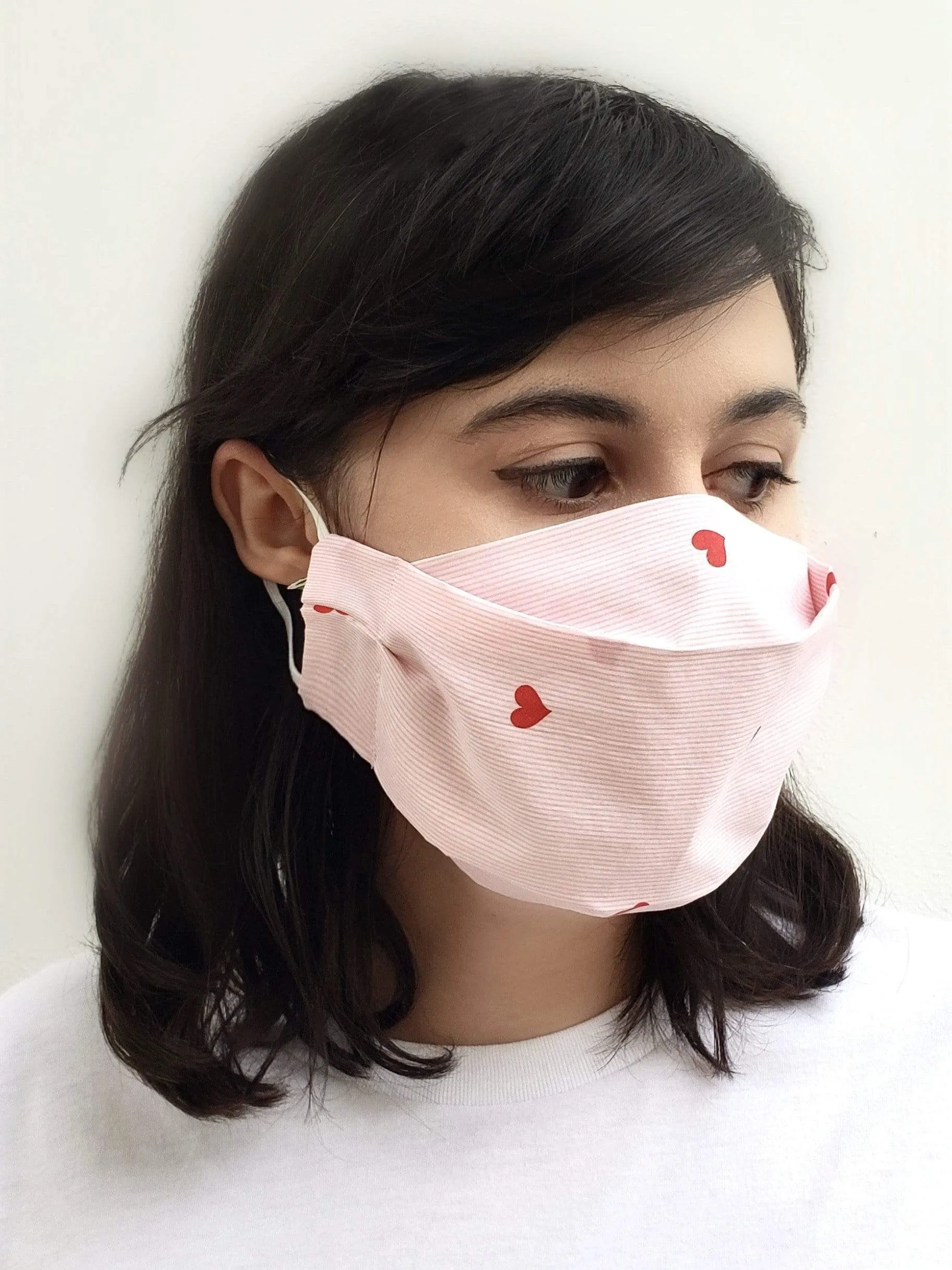 Lovely Words (Box Pleated Mask With Filter Pocket)