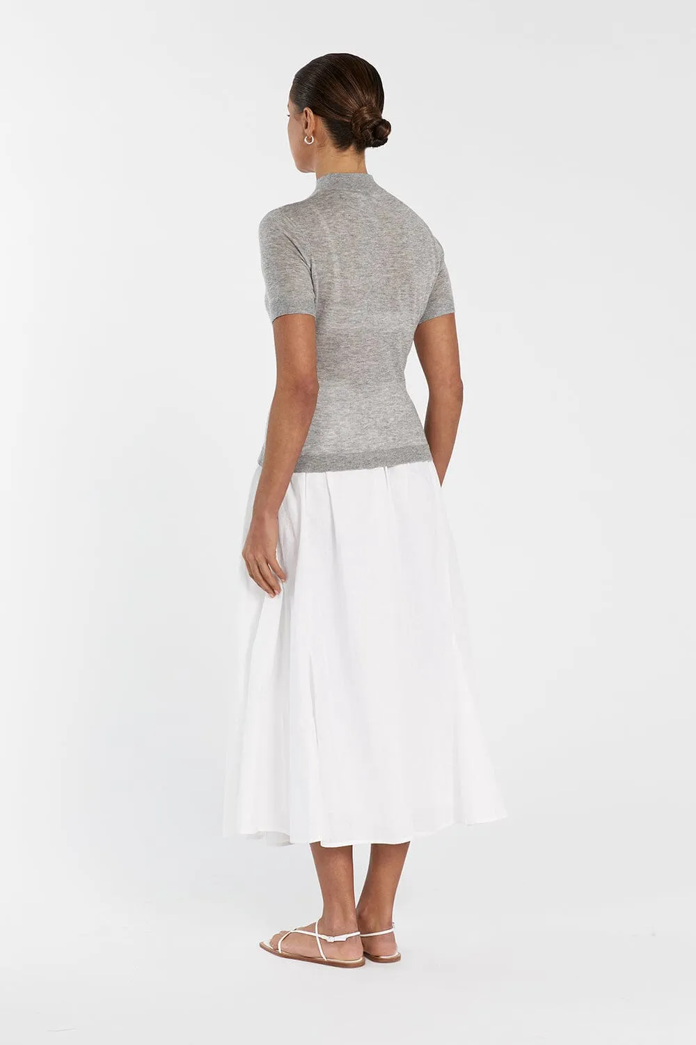 MASON SILVER MARLE WOOL BLEND TOP