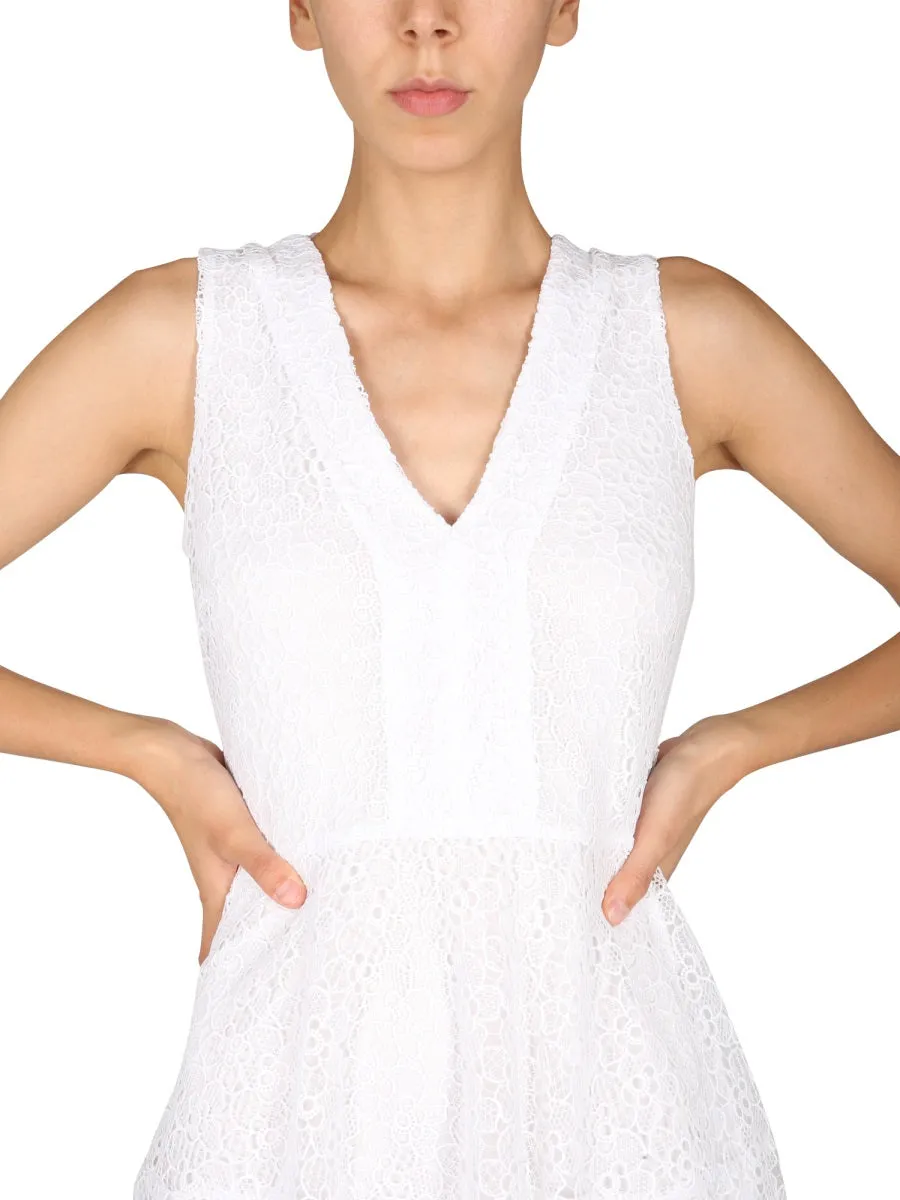 Michael Michael Kors Lace Sleeveless Midi Dress