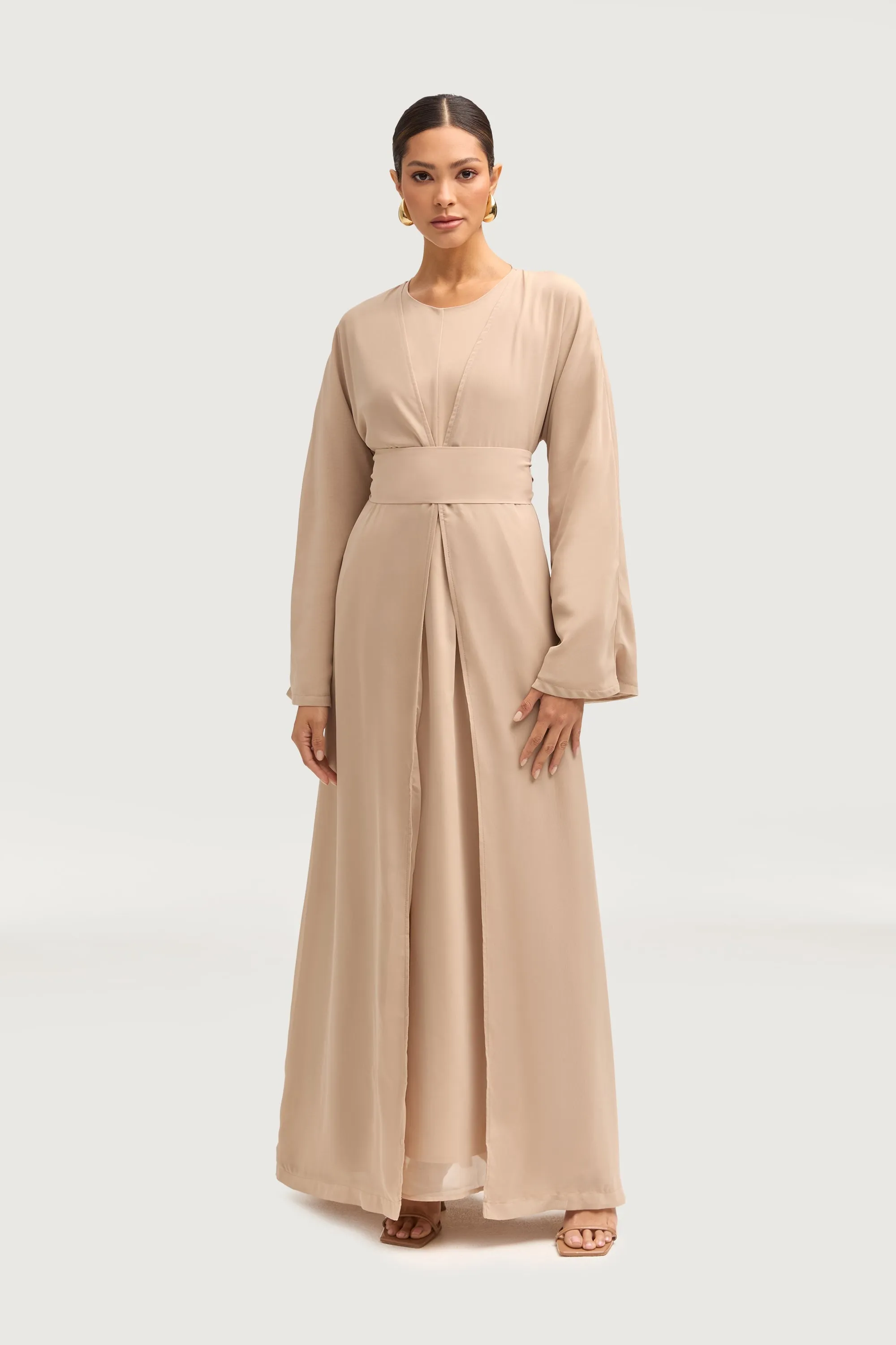Nevene Chiffon Maxi Skirt - Stone