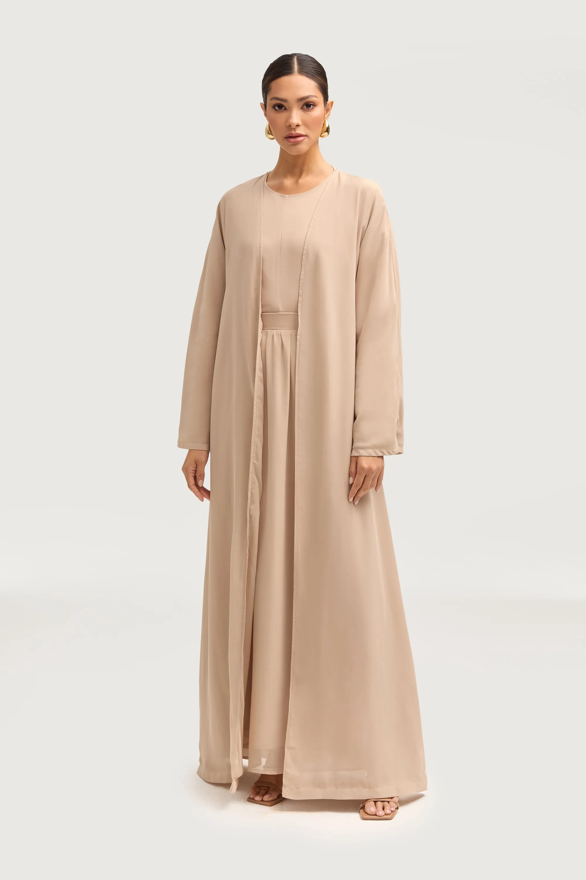 Nevene Chiffon Maxi Skirt - Stone