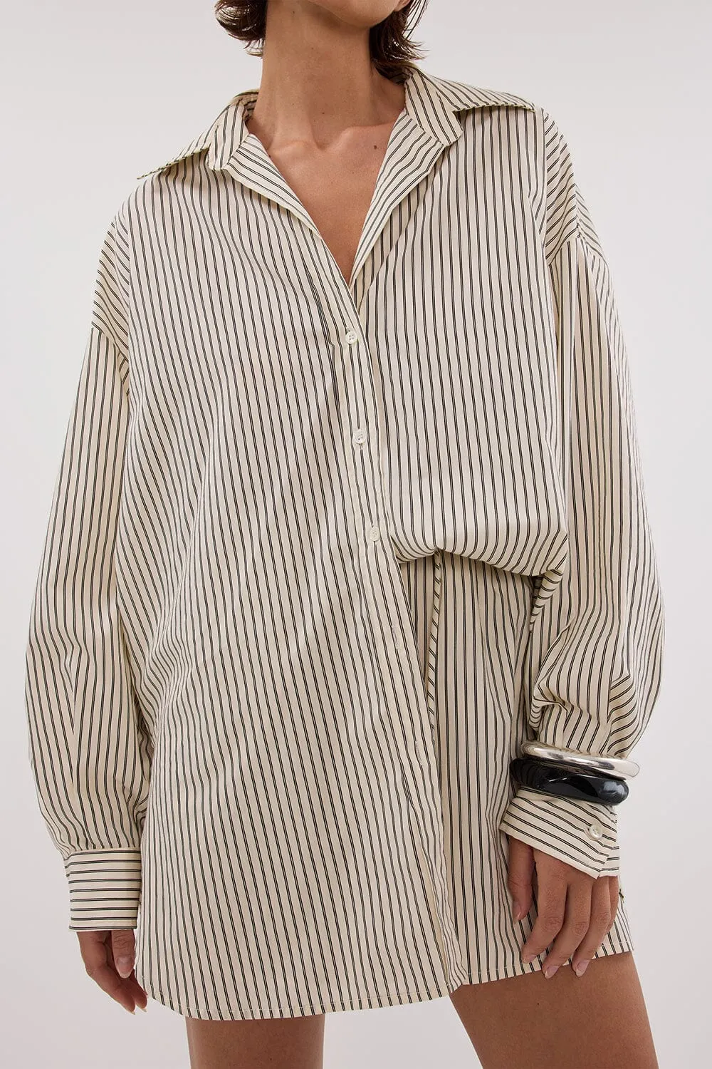 PALMA CREAM SILK BLEND SHIRT