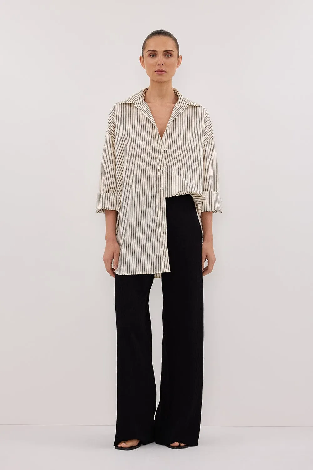 PALMA CREAM SILK BLEND SHIRT