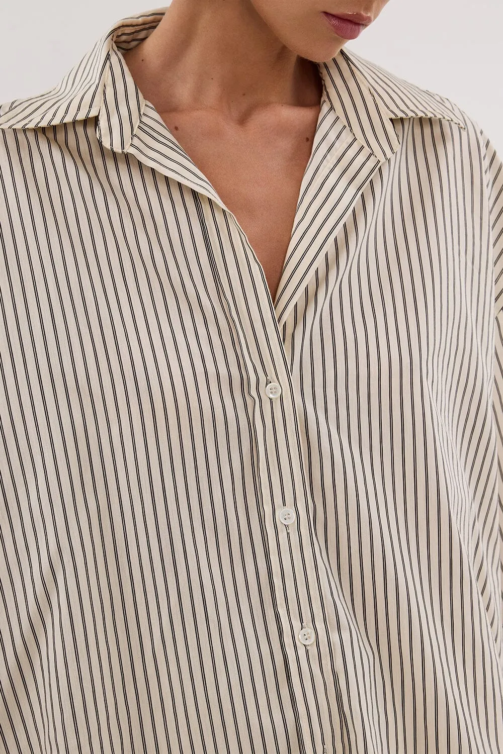 PALMA CREAM SILK BLEND SHIRT