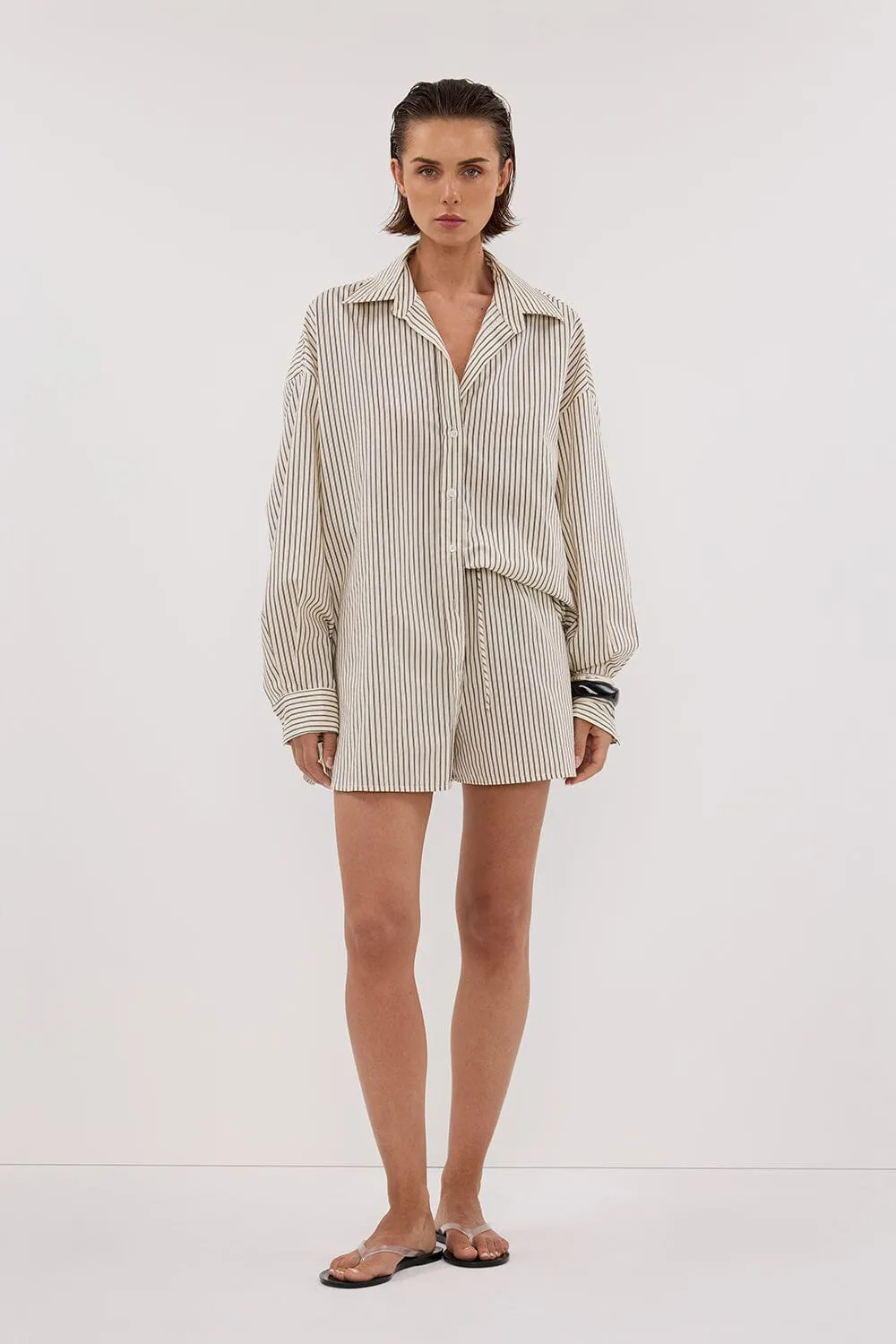 PALMA CREAM SILK BLEND SHIRT