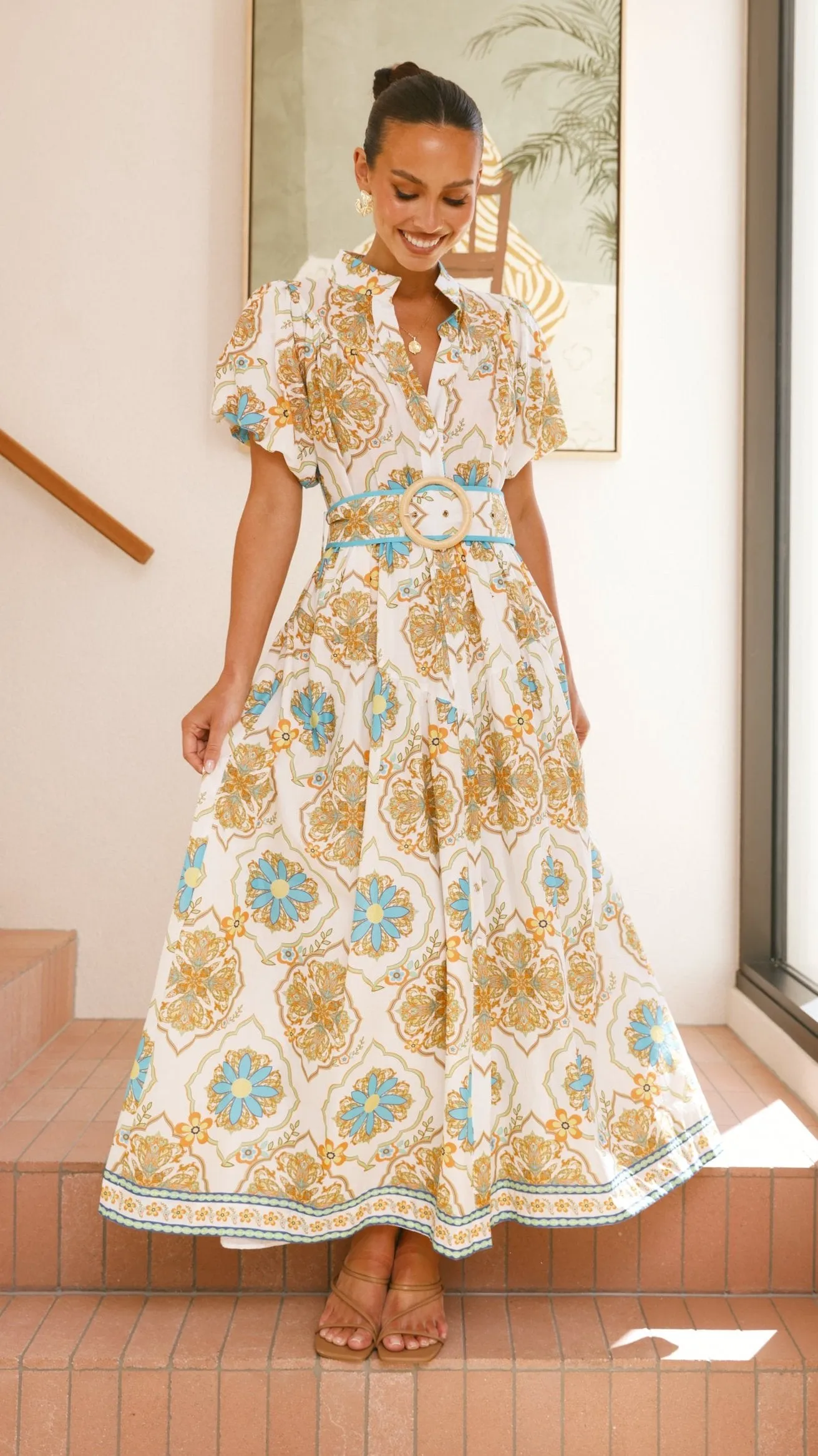 Parson Maxi Dress - Supernova Print