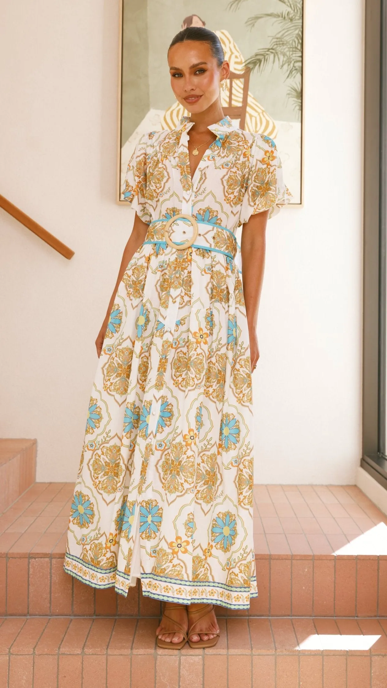 Parson Maxi Dress - Supernova Print