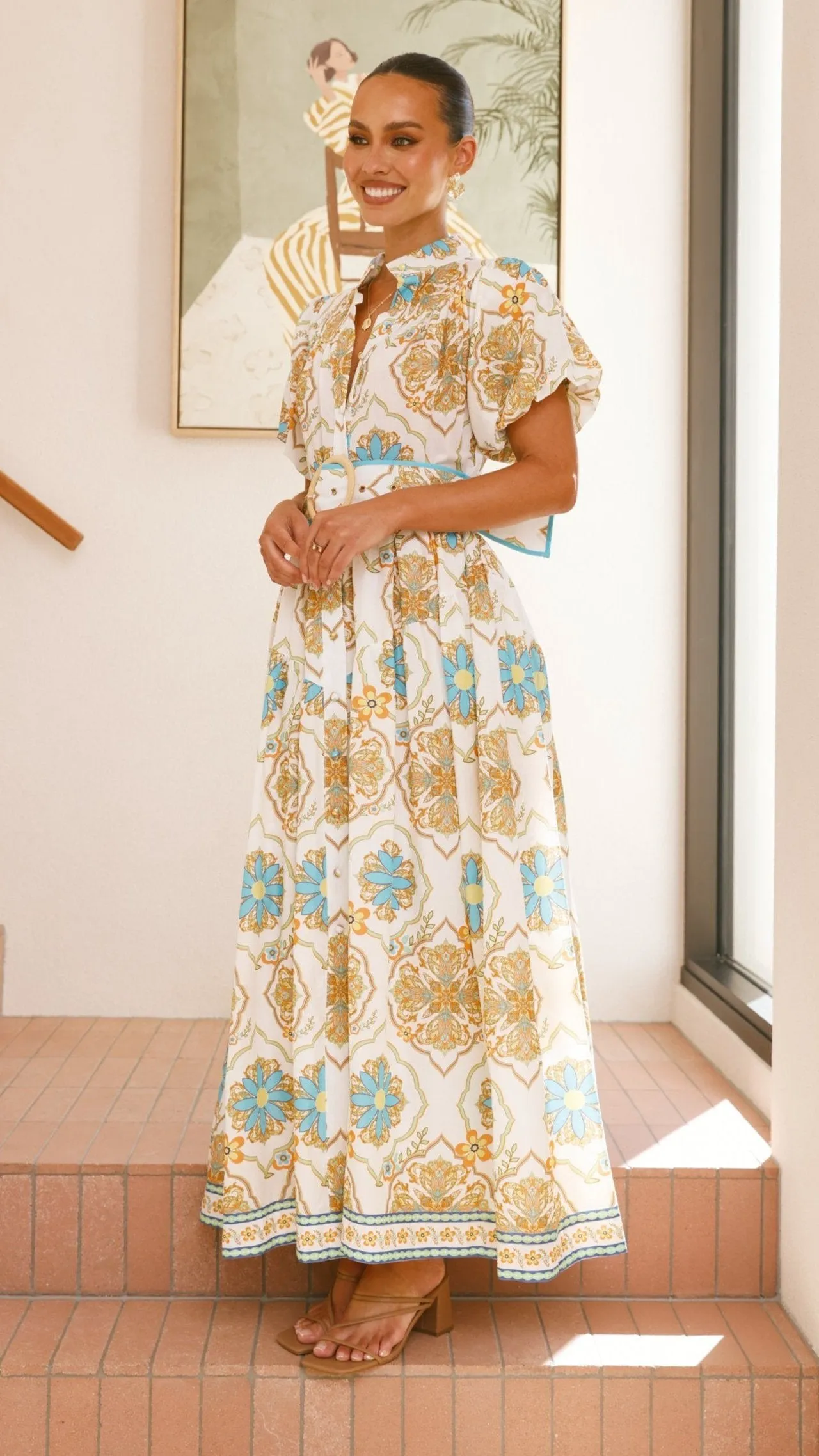 Parson Maxi Dress - Supernova Print