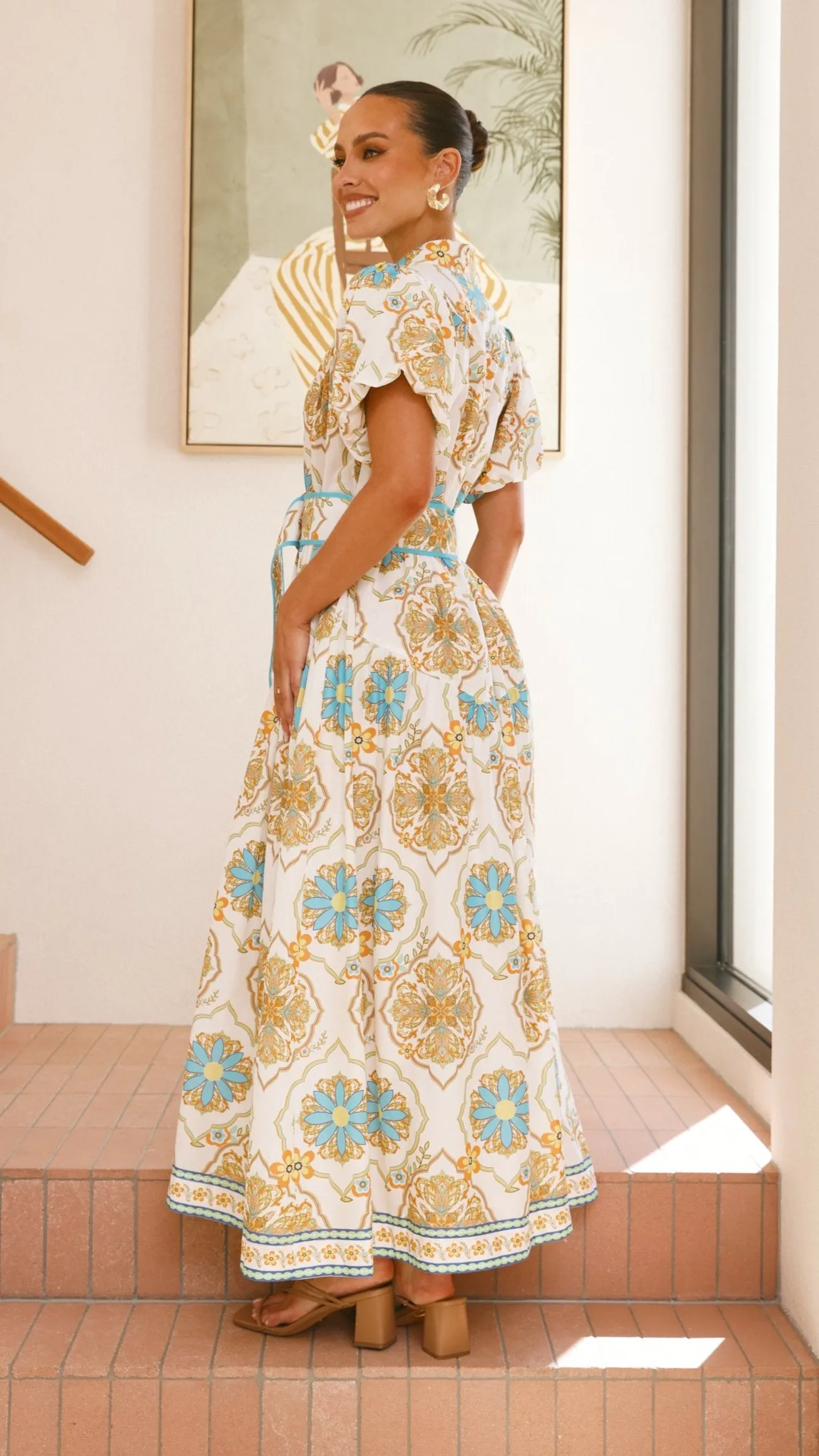 Parson Maxi Dress - Supernova Print