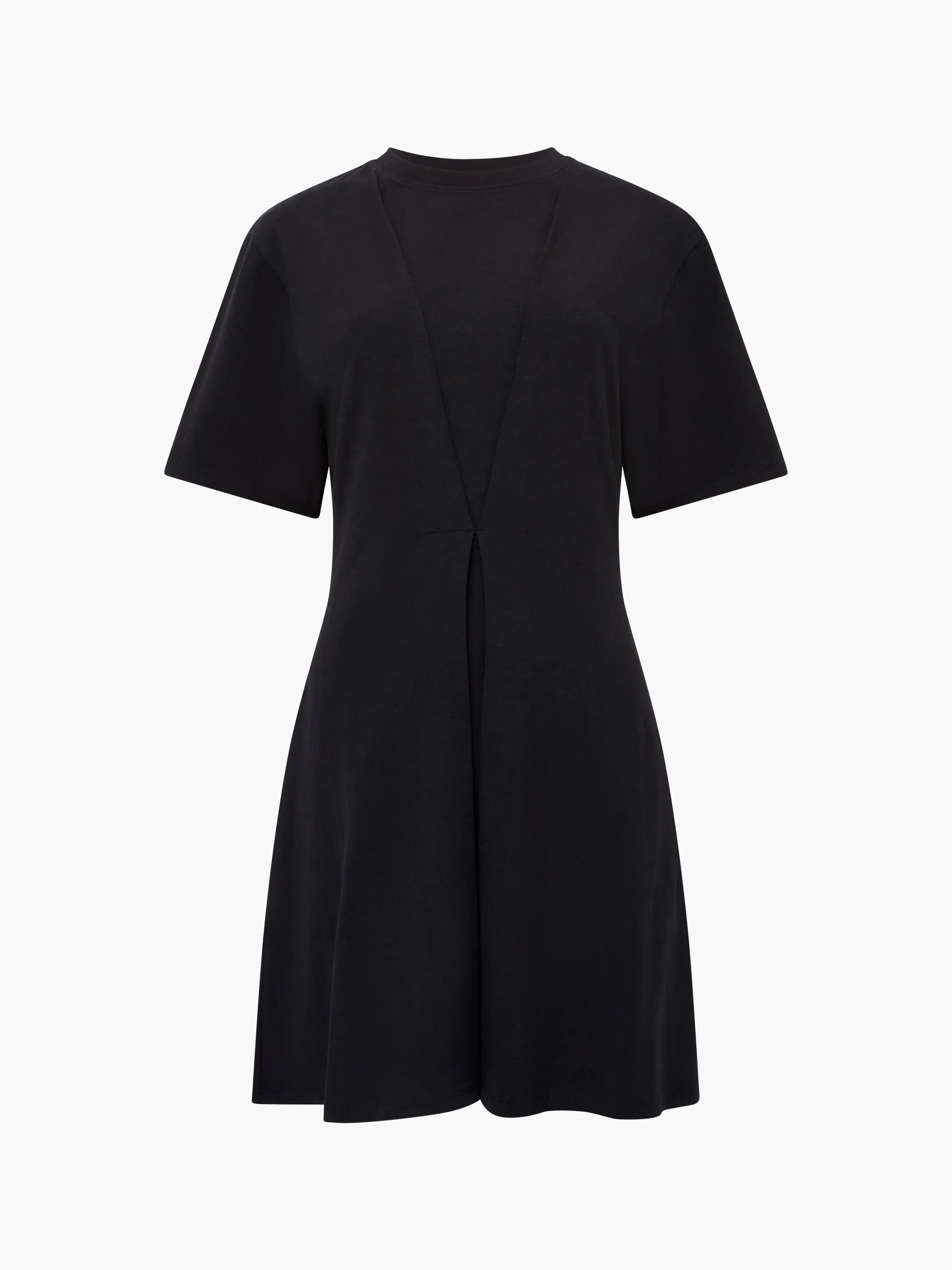 Pleat Flippy Mini Dress