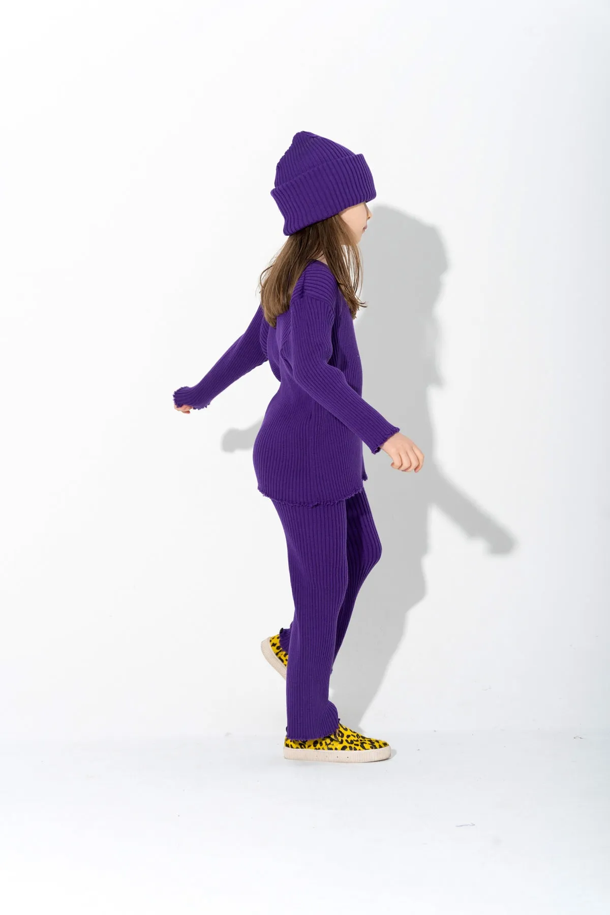 PURPLE MERINO KNIT JUMPER