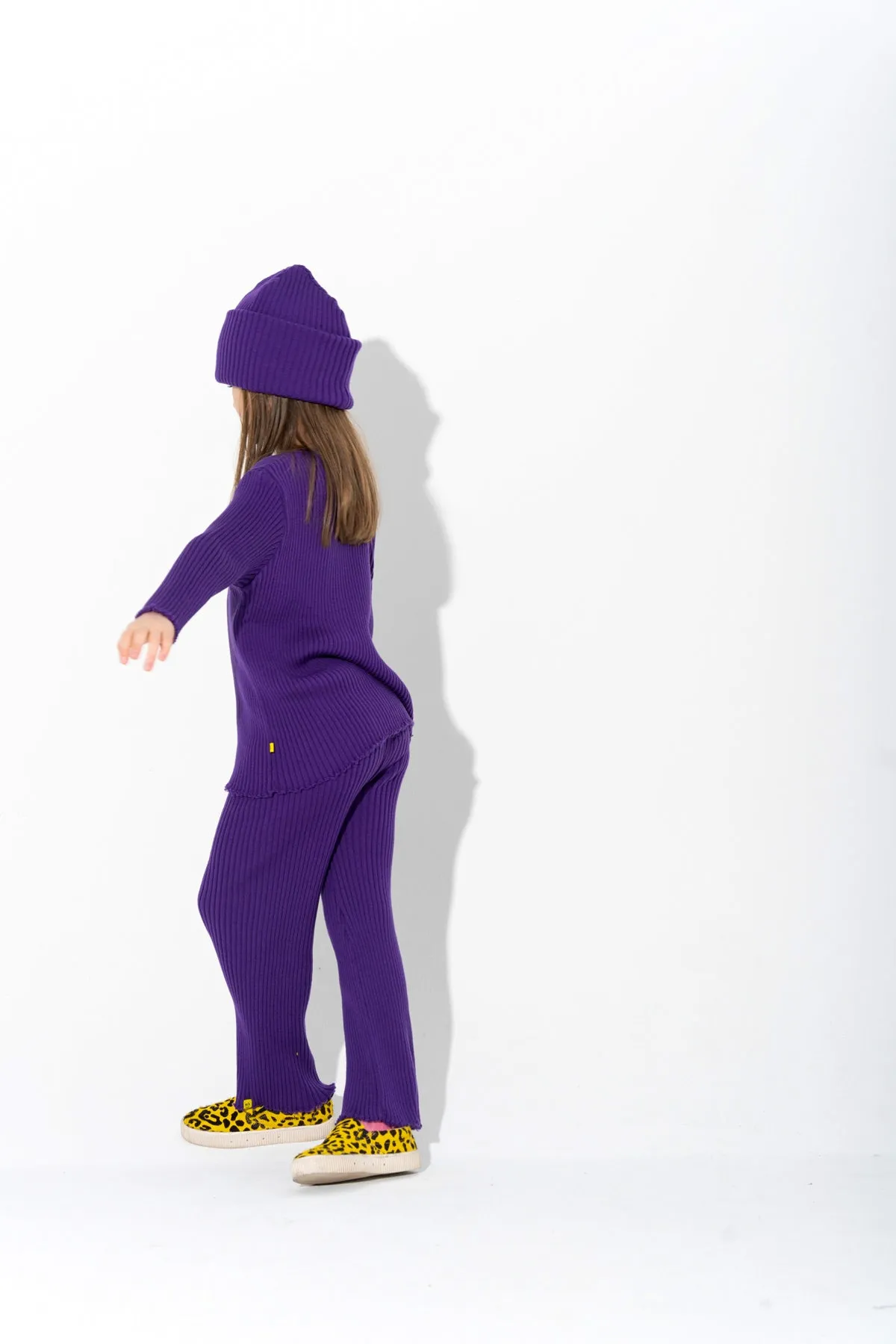 PURPLE MERINO KNIT JUMPER