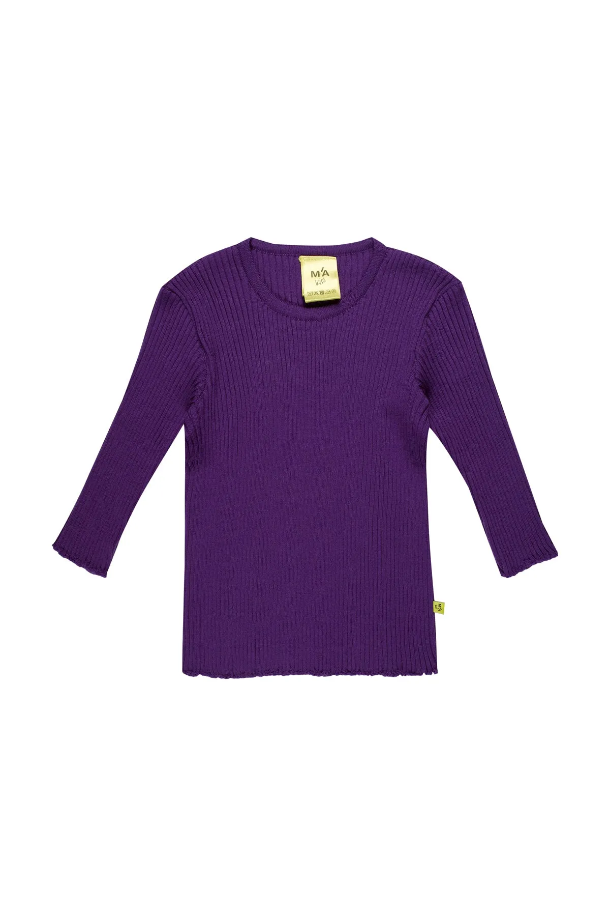 PURPLE MERINO KNIT JUMPER