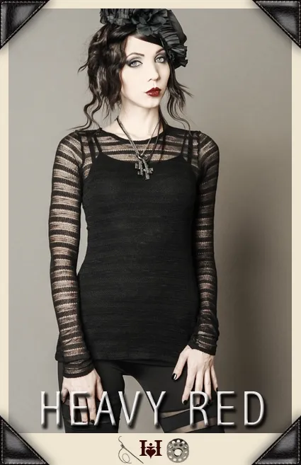 Raven's Lace Net Long Shirt