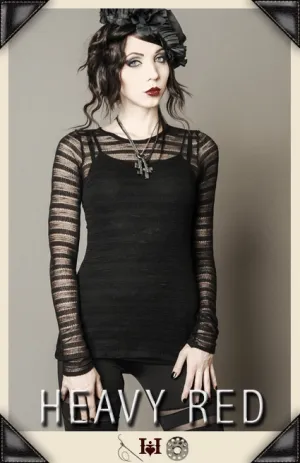 Raven's Lace Net Long Shirt