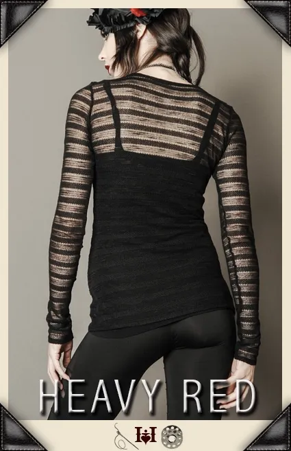 Raven's Lace Net Long Shirt
