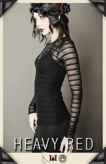 Raven's Lace Net Long Shirt