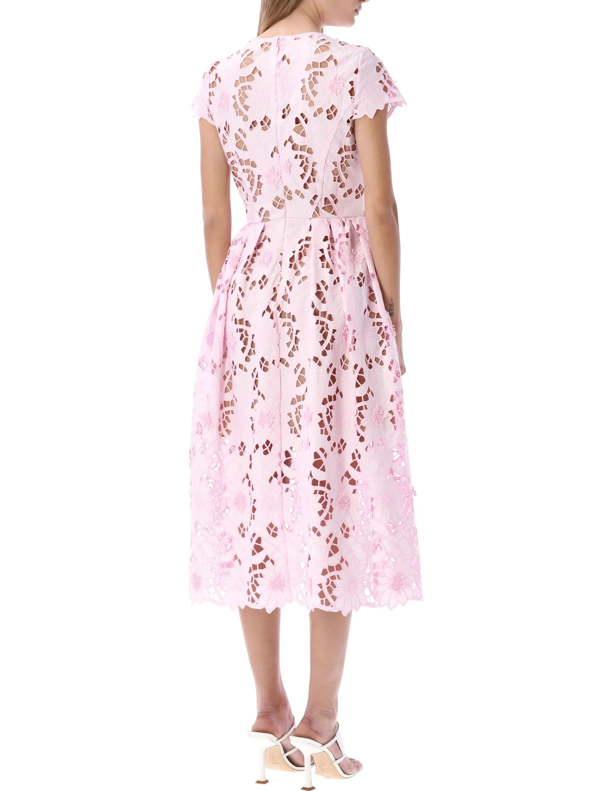 Self-Portrait Guipure Lace Detailed Midi Dress