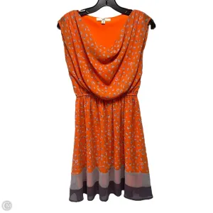 Silk Blend Dress Casual Midi By Ya In Orange, Size: S