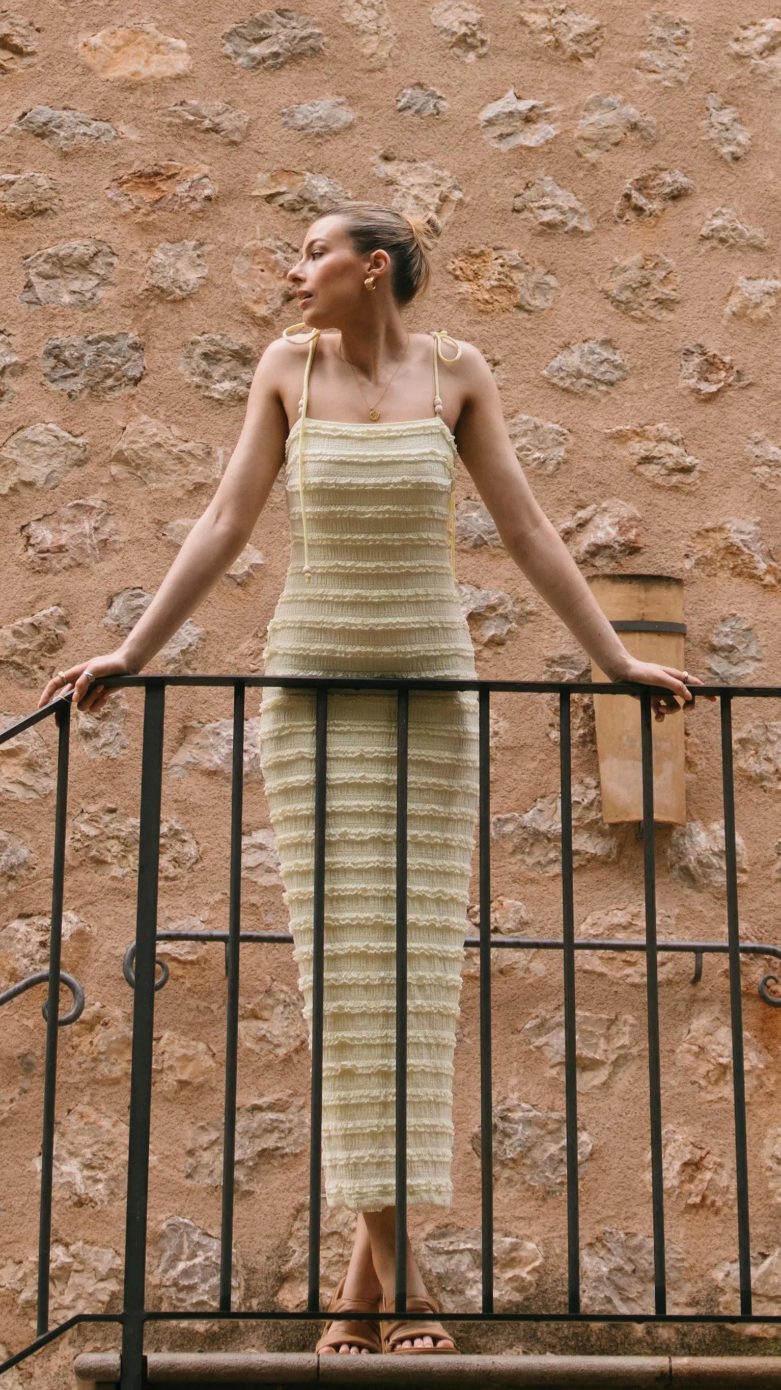 Tadashi Maxi Dress - Yellow