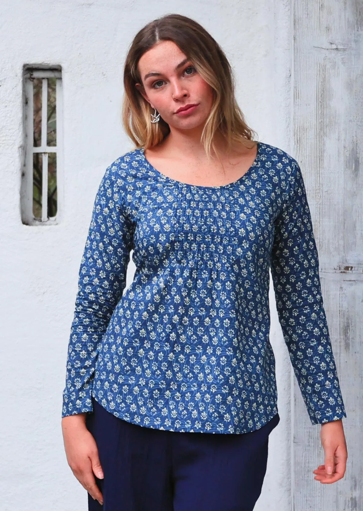 Tulsi Long Sleeve Top Bluebell