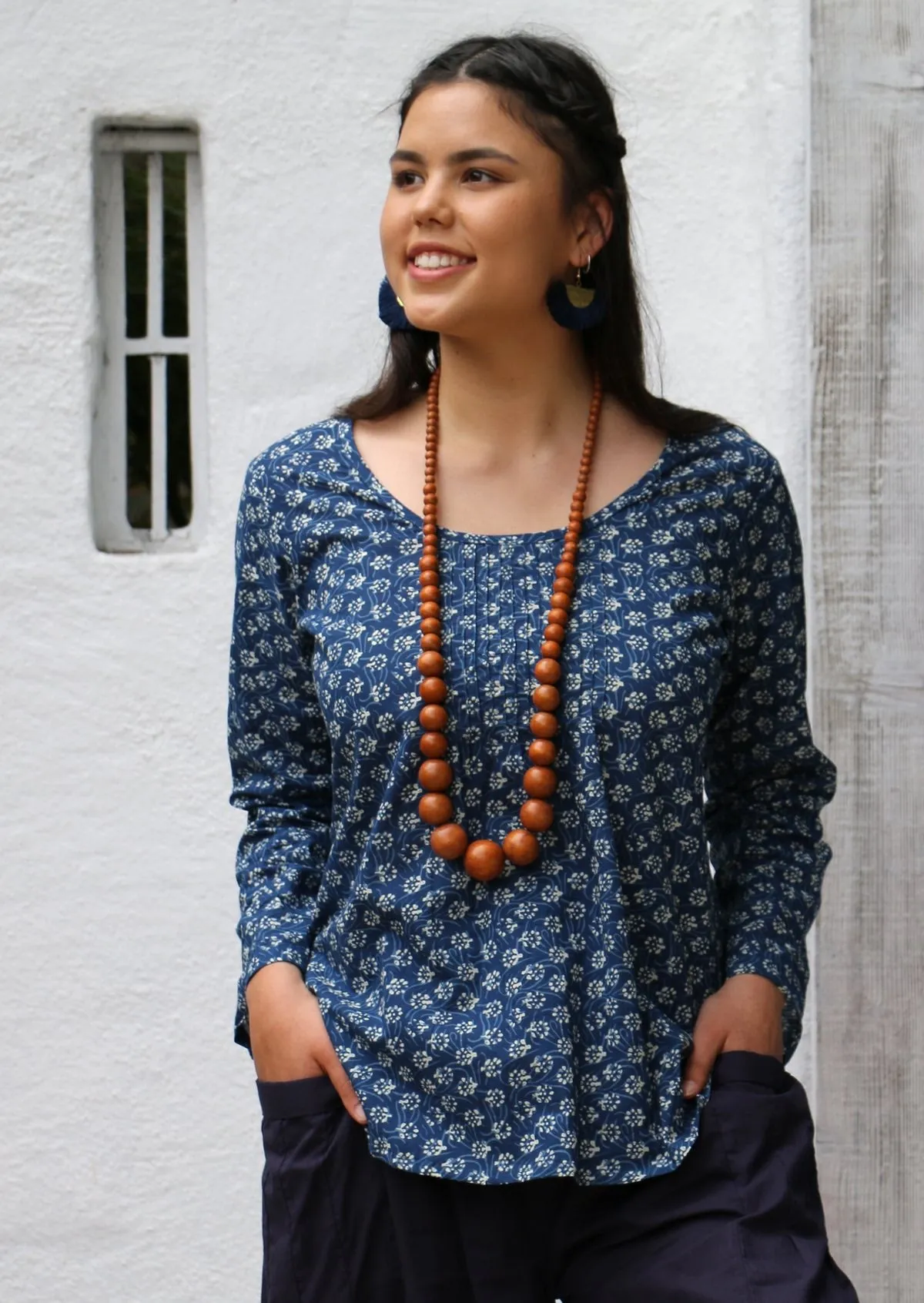Tulsi Long Sleeve Top Bluebell
