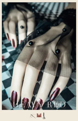 Victorian Beaded Net Wrist Gloves